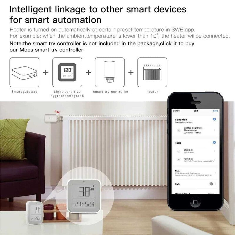 Senzor Tuya Zigbee temp+umid+luminozitate (LCD) Senzor Tuya Zigbee temp+umid+luminozitate (LCD)